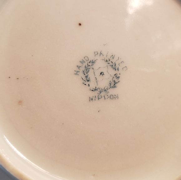 Beautiful Vintage Blue Ucagco Hand Painted China Teacups - 4 cups, 1 saucer - Picture 6 of 13